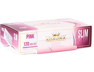 Slim Pink Filter Tubes 120