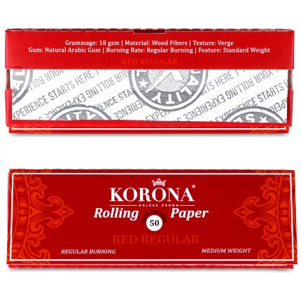 KORONA papirići za motanje 50/1- CRVENI