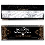 KORONA papirići za motanje 50/1- CRNI Premium