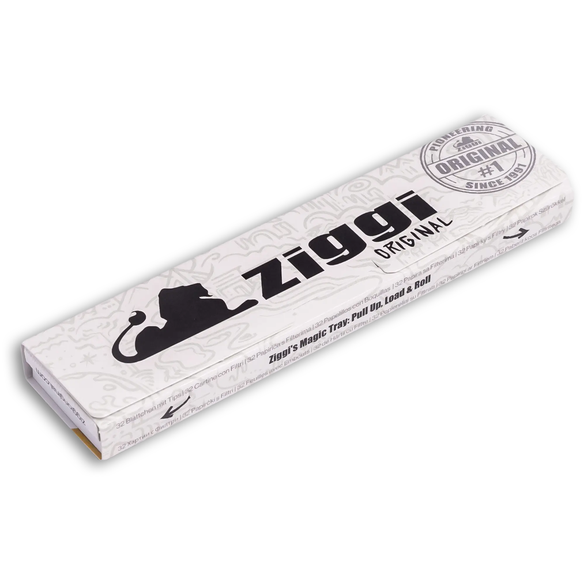4.Ziggi-Original-King-Size-Slim-Rolling-Papers-Filter-Tips-Rolling-Tray ZIGGI papirići sa flopom-ORIGINAL 26kom - Slika 1