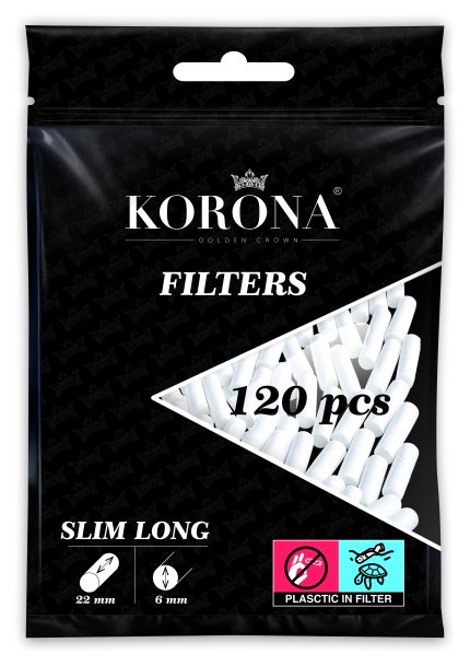 KORONA XL filteri slim 6*22mm - 120kom