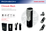 RONSON brener upaljač Chinook Black - Slika 3