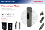 RONSON brener upaljač Monsun Gun Metal - Slika 2