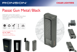 RONSON brener upaljač Gun Metal - Slika 2