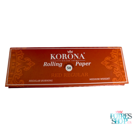 KORONA papirići za motanje 50/1- CRVENI