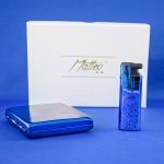 MATTEO SET METAL PLAVA- TABAKERA+TURBO UPALJAČ - Slika 2